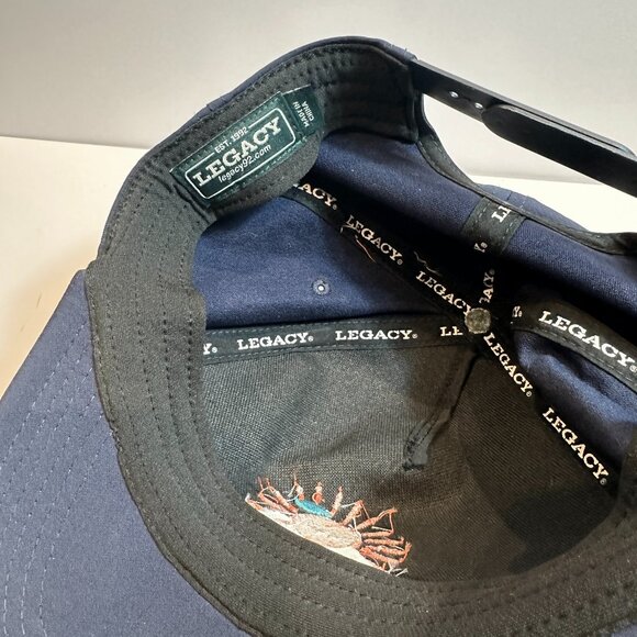 Legacy Orange Beach Alabama Navy Blue Embroidered Baseball Hat OS - Picture 3 of 6